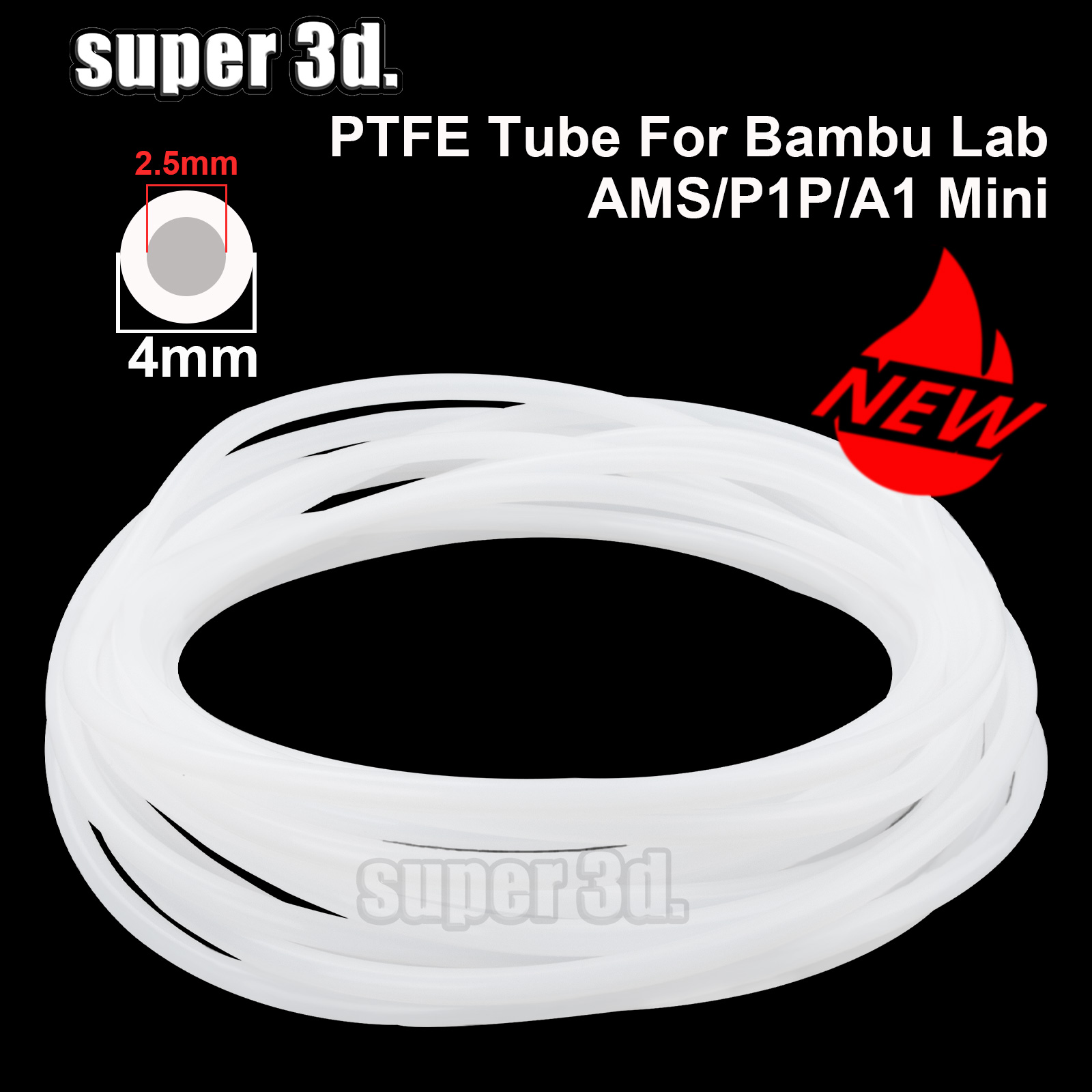 Ptfe Tape Thread - PTFE-Schlauch für 3D-Drucker, 2,5 mm, 4
