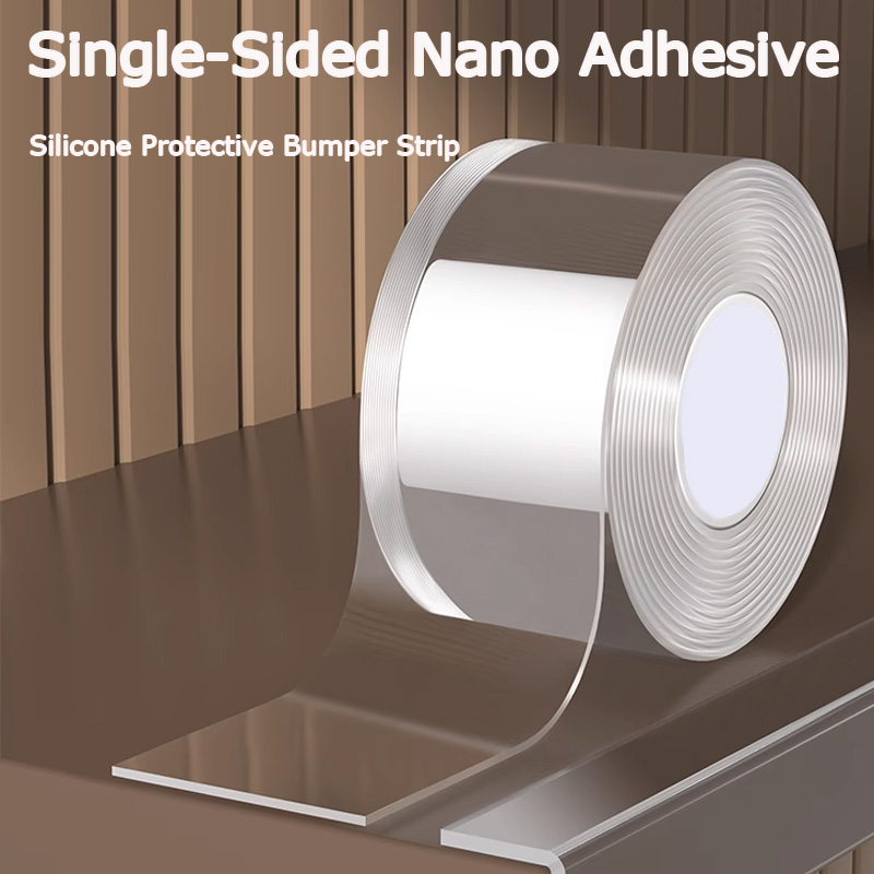 Silicone Tap Washer - Einseitiges starkes Nano-Klebeband mit Silikon-Schutz-Antikollisionsstreifen, verbreiterter
