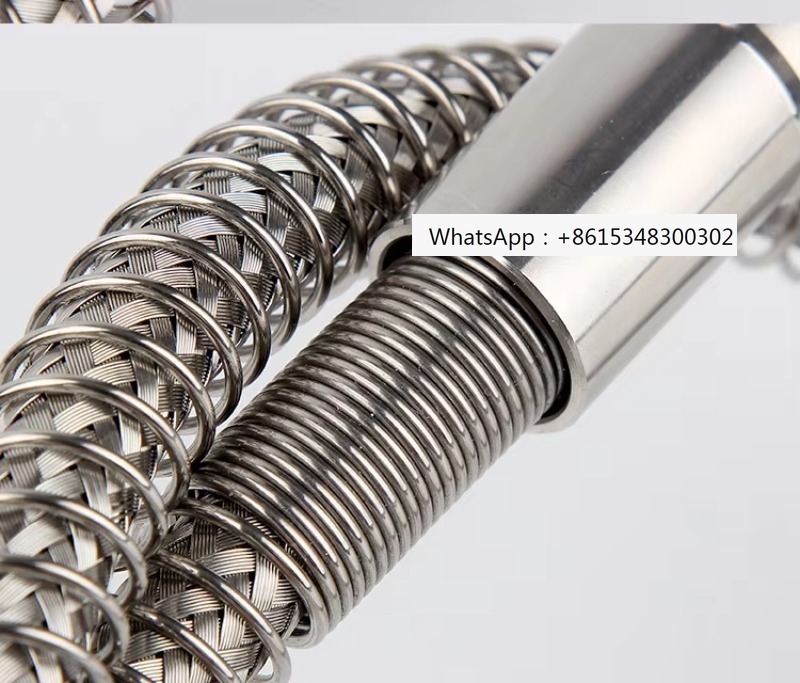 Flexible Hose Braided - Flexibler Hochdruck-Luftschlauch aus Edelstahl mit Metallgeflecht