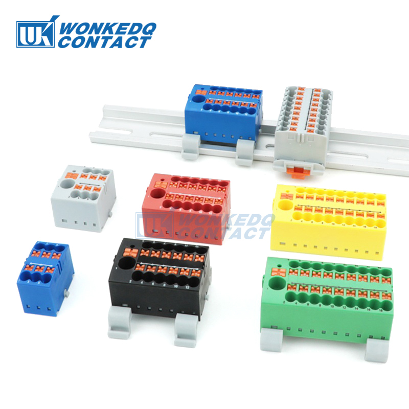 Push Fit Connector - Verteilerblock PTFIX 2,5 mm2 2/4/6/7/12/13/18/19 Anschluss