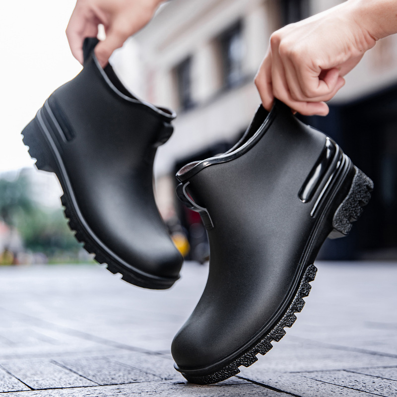 Pipe Bending Spring - Paar-Kurzstiefel aus Rutschfestem Kunststoff, Outdoor-Pendler-Wasserdichte Schuhe,