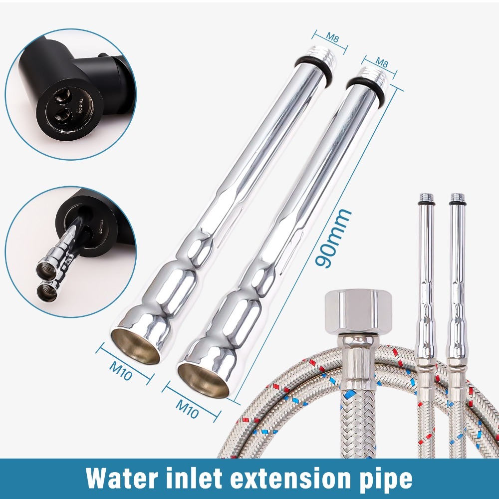 2 Stück flexible Sanitärrohre  – Flexible Hose Braided Bewertung und Preis