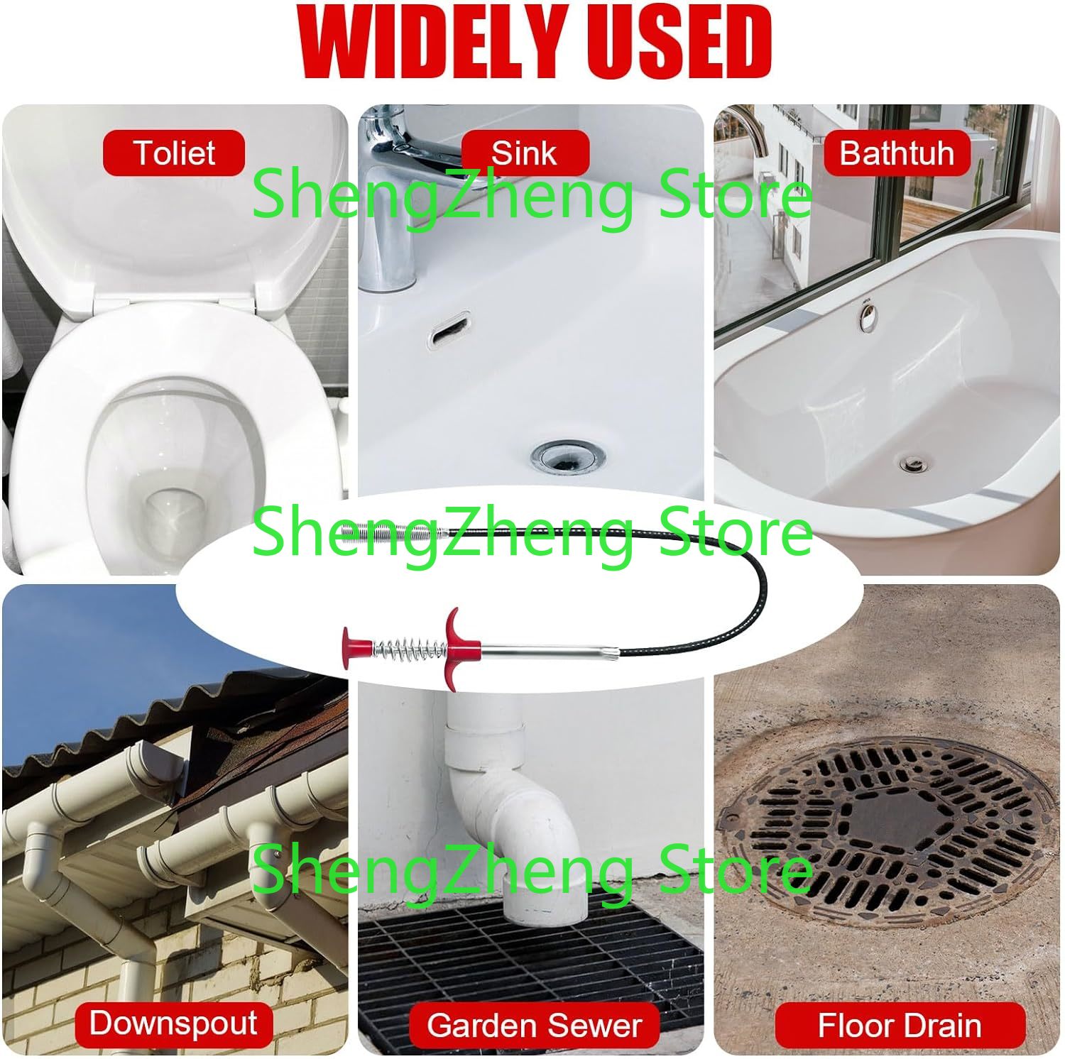 1 Stück Abfluss-Schlangenhaar- – Drain Snake Flexible Bewertung und Preis